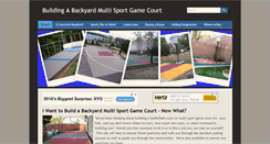 Desktop Screenshot of diybackyardsports.com