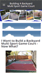 Mobile Screenshot of diybackyardsports.com