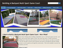 Tablet Screenshot of diybackyardsports.com